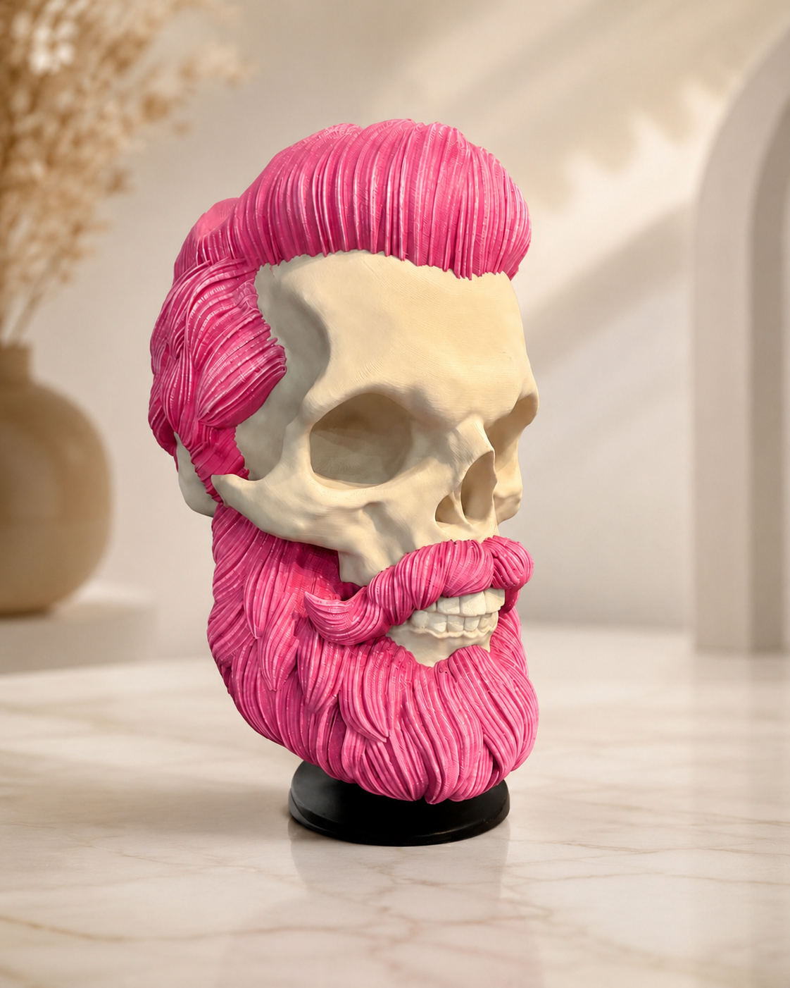 Bearded Skull Display Stand