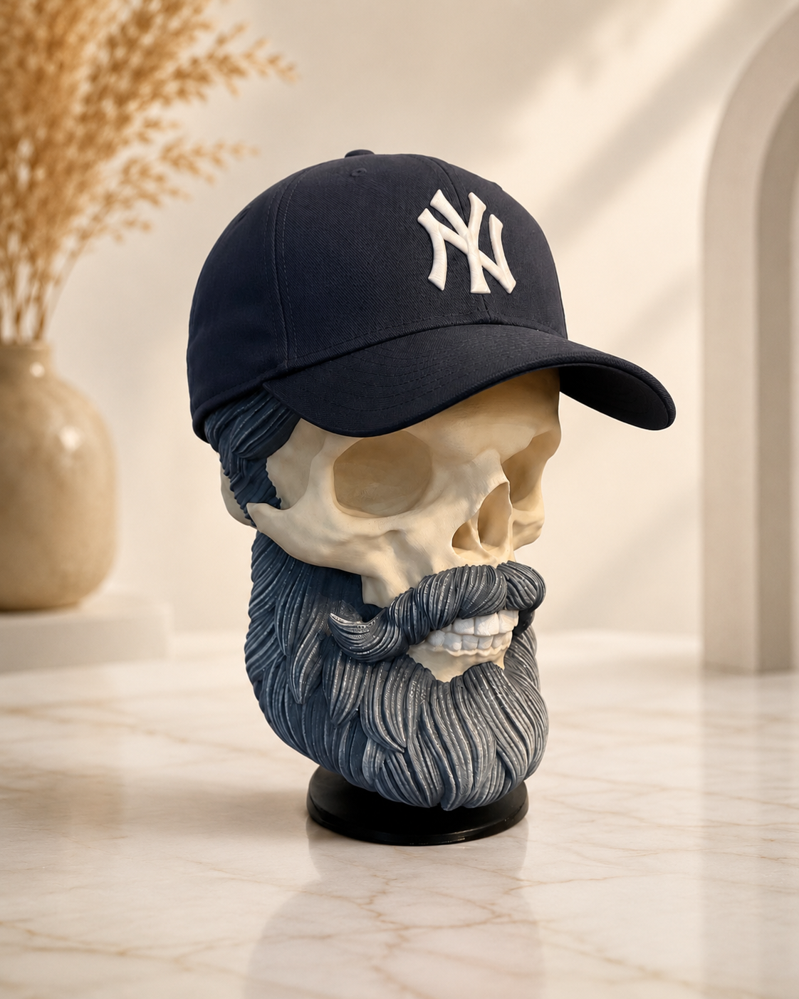 Bearded Skull Display Stand