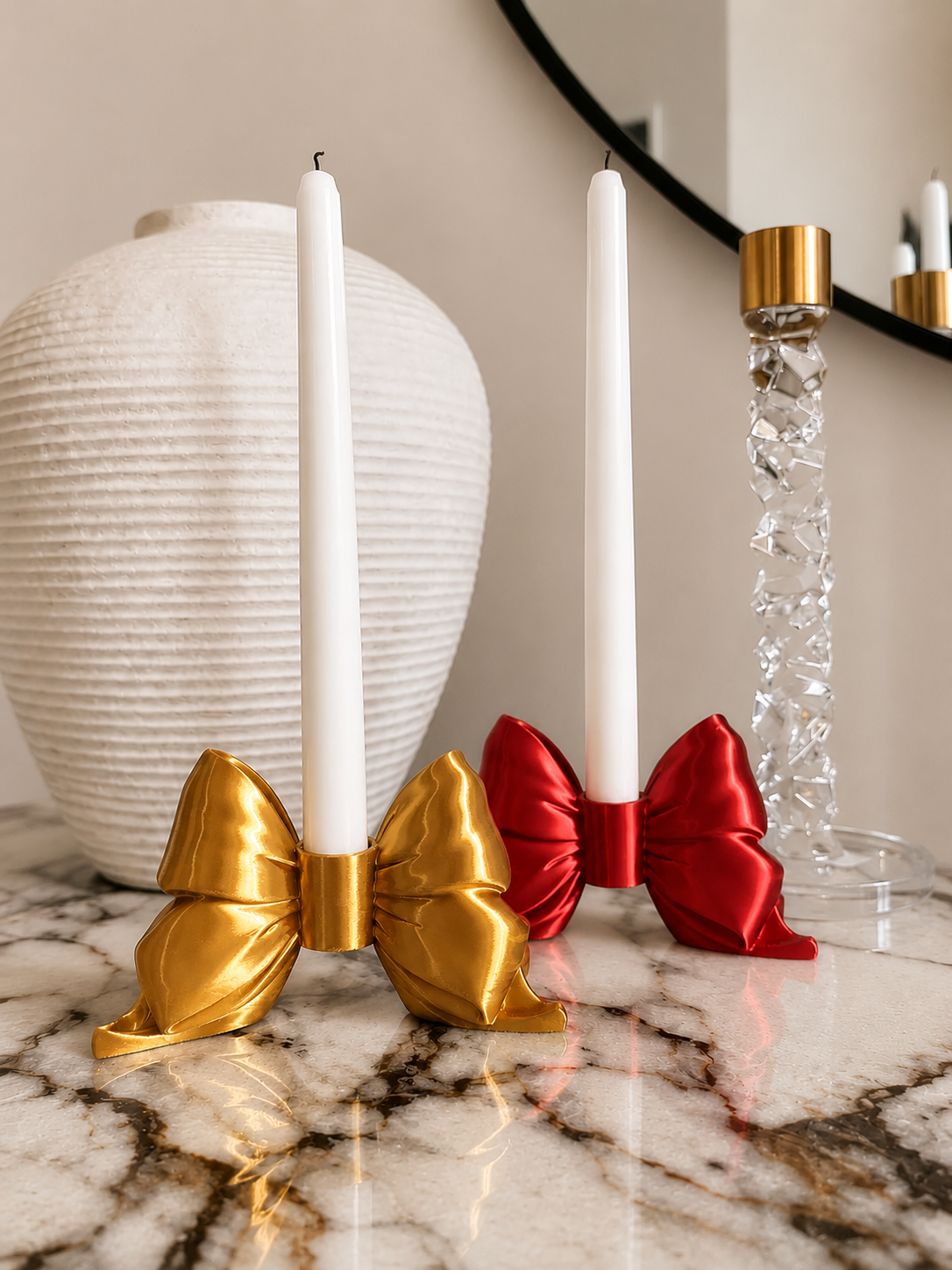 Bow Candle Holder