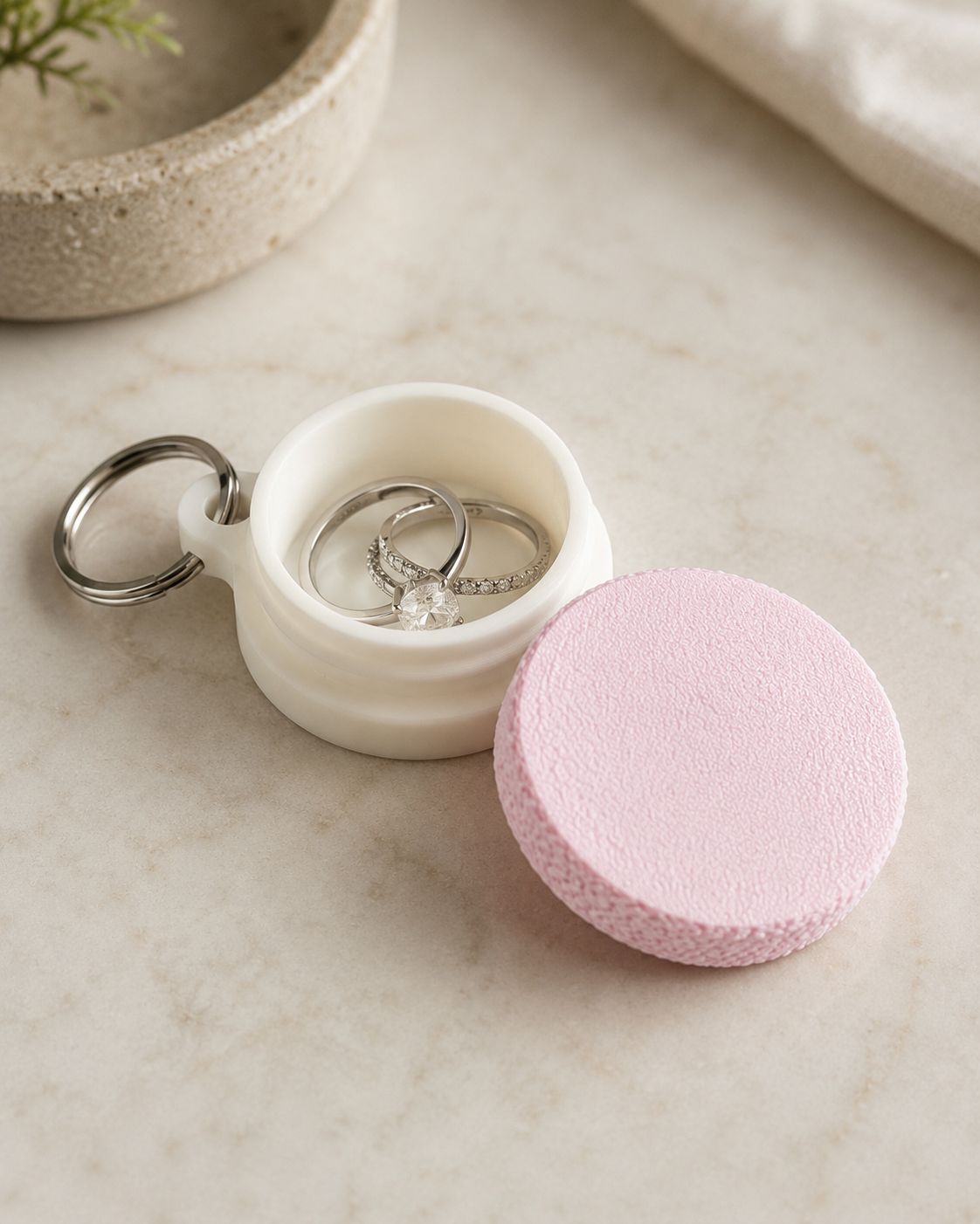 Ring Holder Keychain