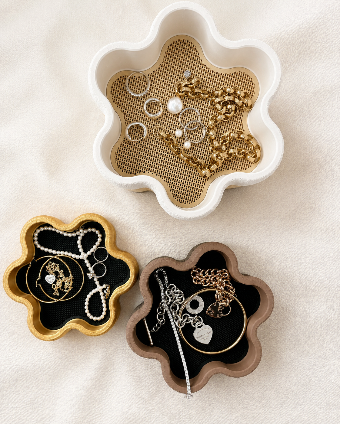 Flower Shaped Jewellery Tray