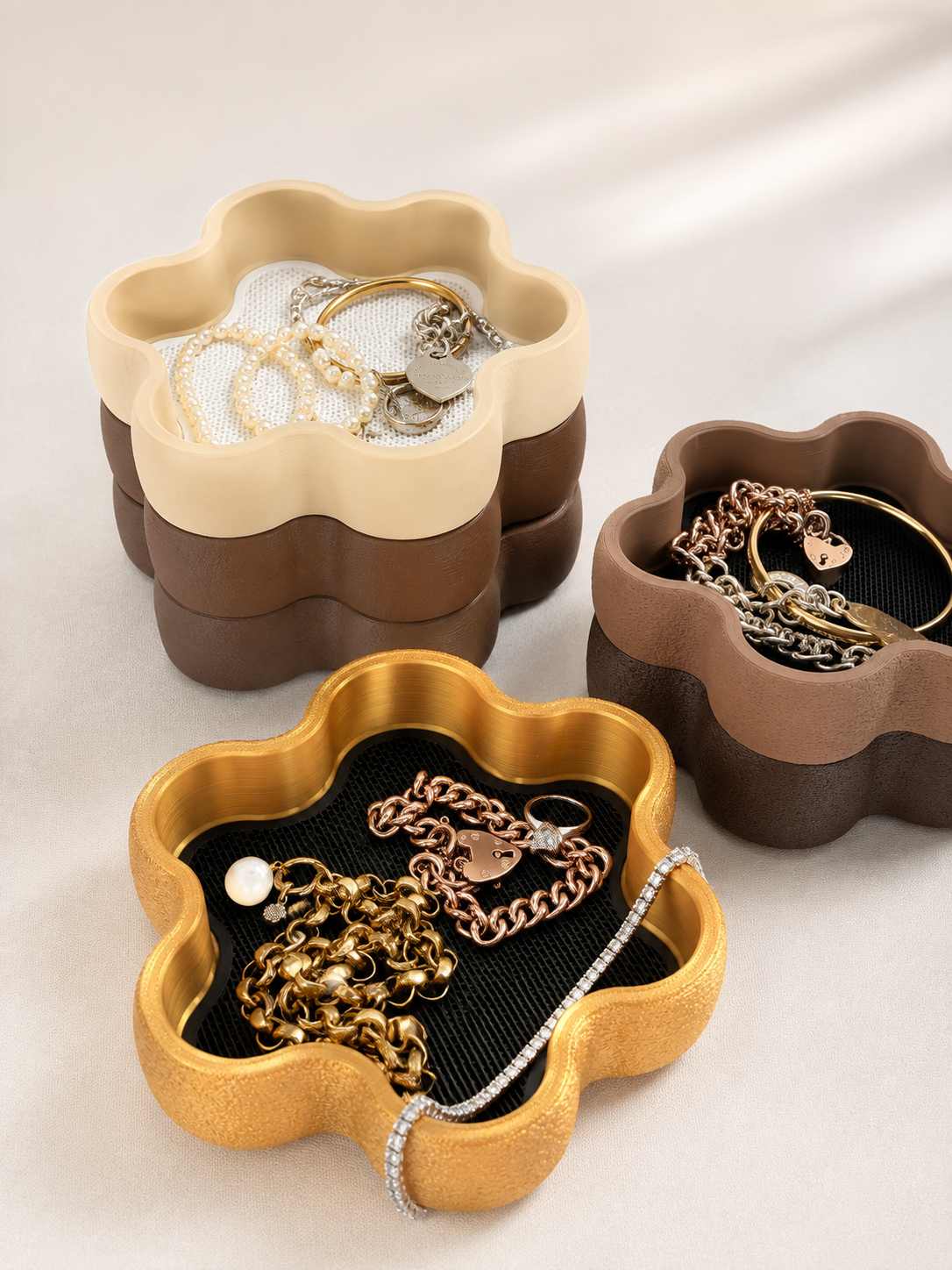 Flower Shaped Jewellery Tray