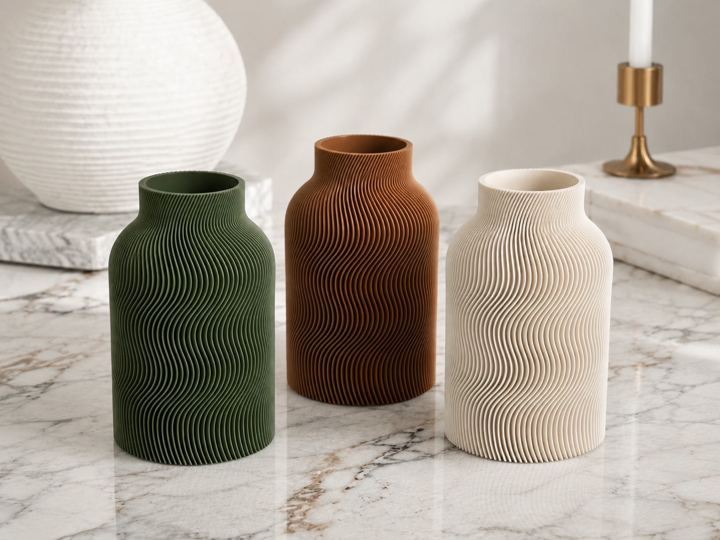 Modern Spiral Vase