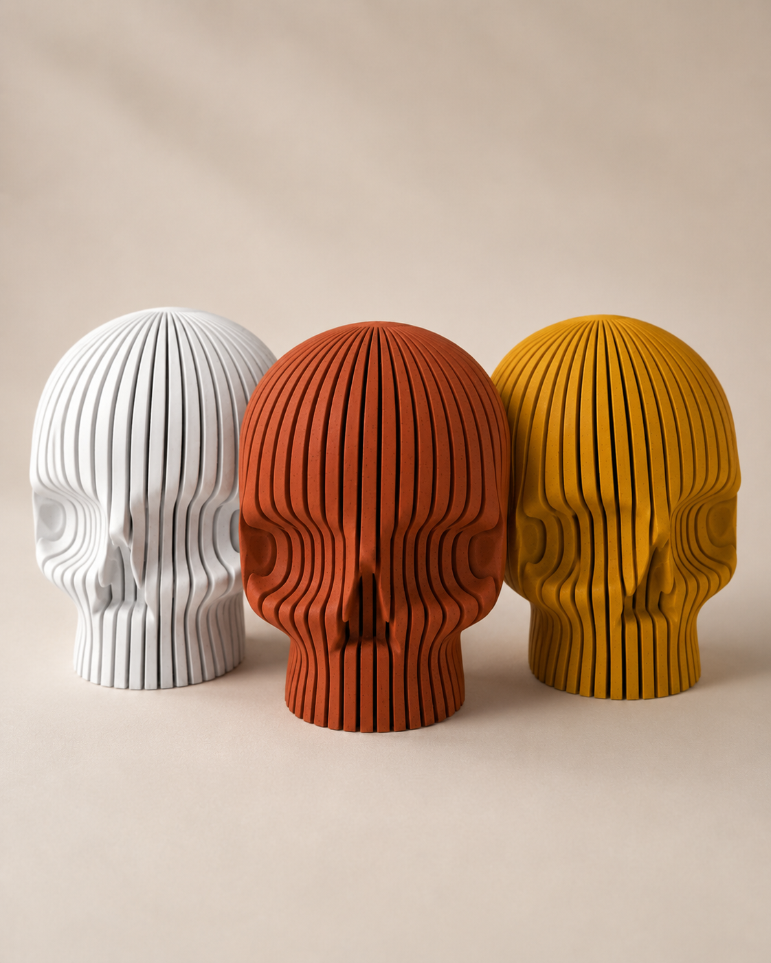 Modern Skull Sculpture