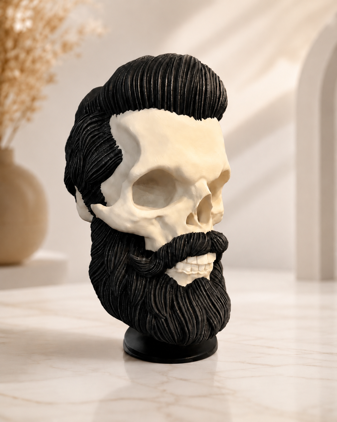 Bearded Skull Display Stand