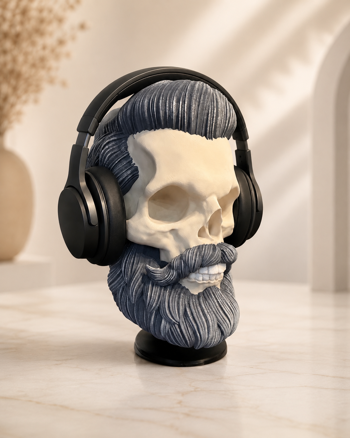 Bearded Skull Display Stand