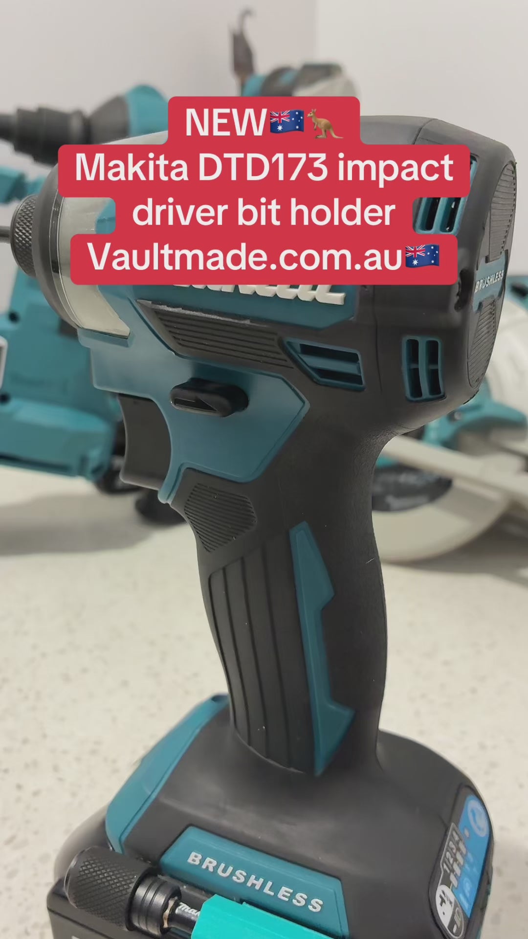 Load video: Makita DTD173 Bit Holder